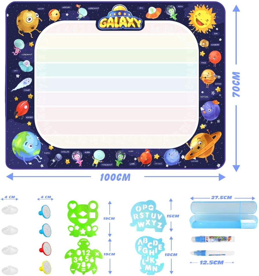 Betheaces Magic Doodle Drawing Mat - Extra Large Water Drawing Mat Toddler Toys Gifts Painting Writing Color Mat Kids Toys for Boys Girls Age of 3 4 5 6 7 8 Year Old 40 x 28 Inches: Toys & Games