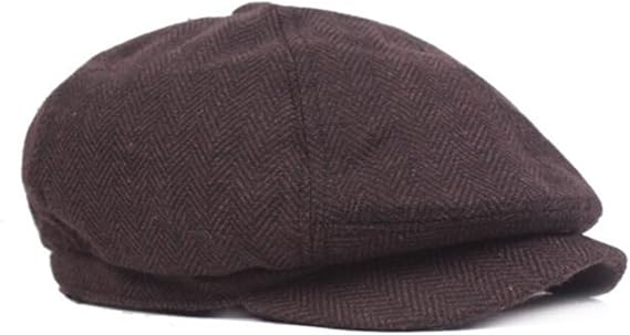 DecStore Pacco di 2 Uomo Cotone Cappuccio Berretti Edera Cappelli Guida Cappelli Invernale Vintage Beret Hat