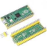 KEYESTUDIO Raspberry Pi Pico Microcontroller Board Pre-soldered, with Header, Based on RP2040 Chip, Dual-core Arm Cortex M0+ Processor, High-Performance