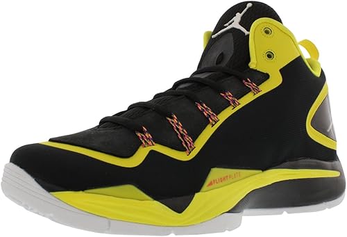 Nike Air Jordan Super Fly 2 Po Basketball Schuhe Black White Vibrant Yellow Infrared 46 Amazon Fr Chaussures Et Sacs