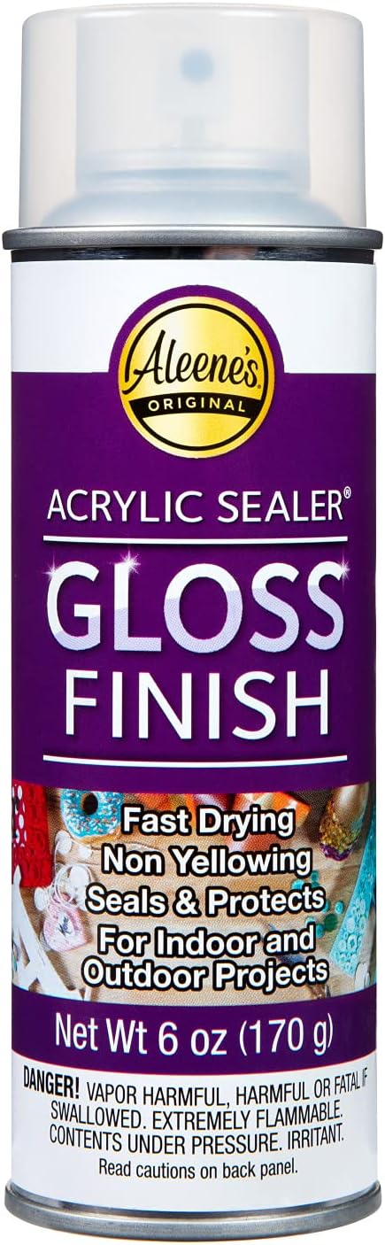 Aleene's 26412 Spray Gloss Finish, 6 Oz Acrylic Sealer, Original Version