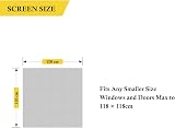 fowong Insect Window Screen 120x120 cm Grey 3 Pack High Density Fit Windows view 3