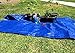 Bazic 4'x6' Tarp - Multipurpose Cover or Great Tent for Gardening Camping Traveling Weather-Resistant Small Size Tarpaulin
