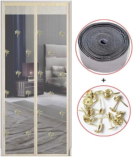 Xervg Patio Door Geborduurd Anti Muggen Deur Gordijn Encryptie Scherm Deur Magneet Amazon Nl