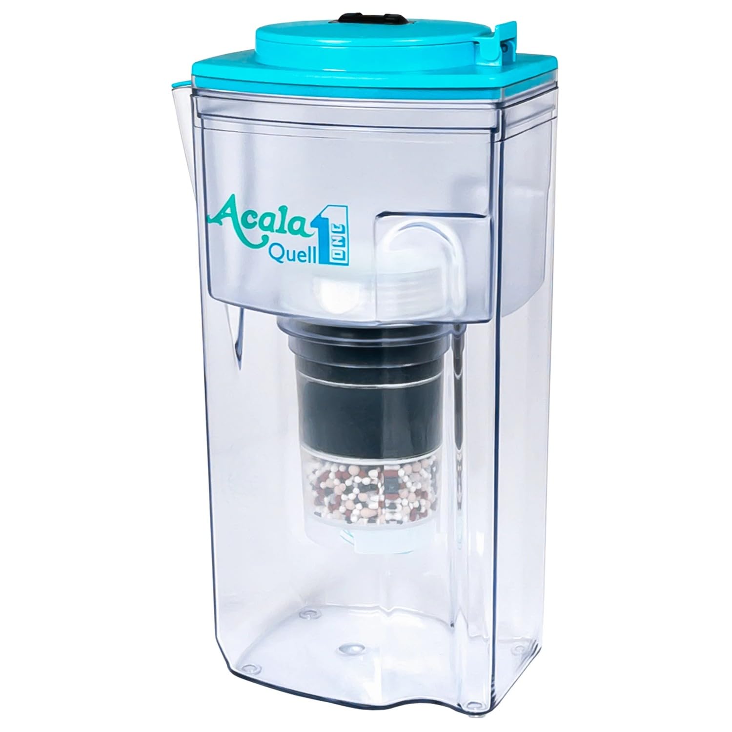 Water Filter AcalaQuell One Water Filter Jug | Light Blue | Highest Filtration Performance | Multi-Layered | PI-Technology| Principles of nature | intense R&D. Creates delicious-tasting- healthy water