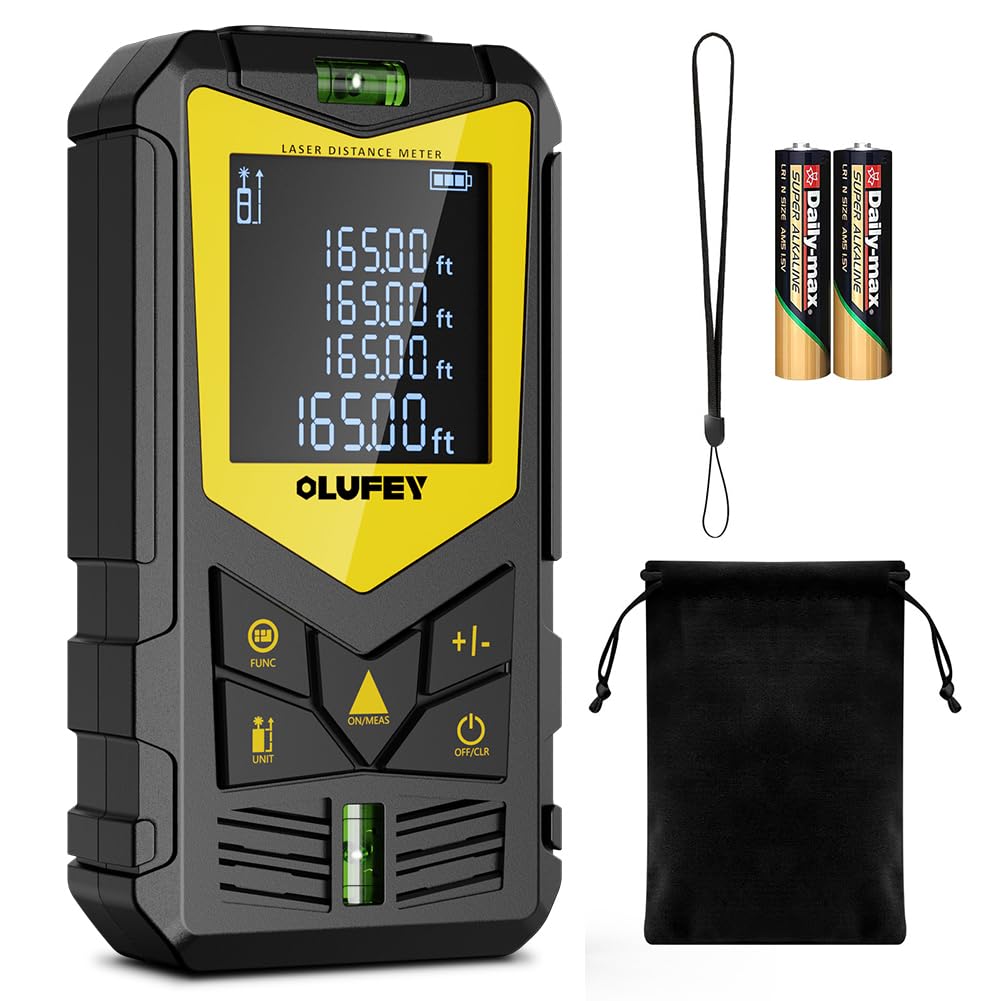 Laser Measure, OLUFEY 165ft Laser Distance Meter