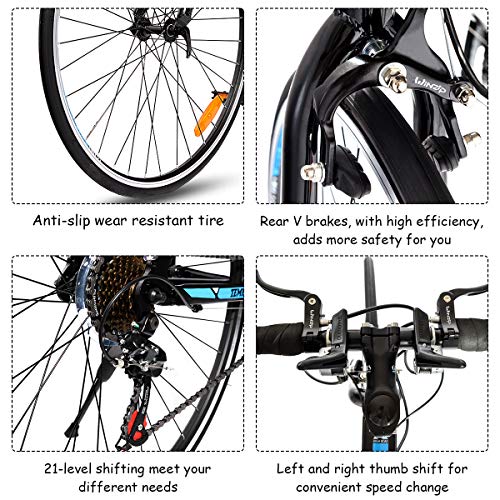 Goplus Commuter Bike Road Bike Quick 
