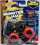 2017 Hot Wheels Monster Jam 1:64 Scale with Team Flag - Dooms Day 2/4 color treads