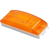 Grote 46833 Sealed Turtleback II Clearance Marker Light with Optic Lens - Amber