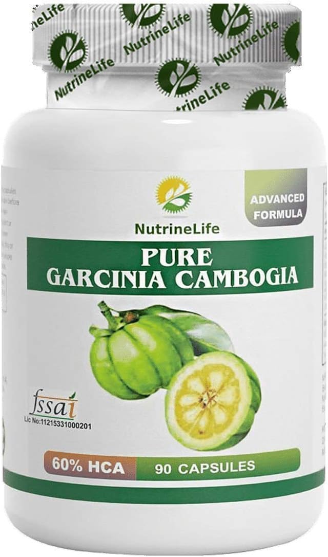 Roll Over Image to Zoom in NutrineLife Pure Garcinia Cambogia for Weight Loss - 90 Capsules