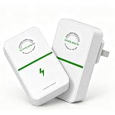 2 Pack Power Box Device US Plug,Plug-and-Play, Surge Protector for Home Appliances, Flame-Retardant Shell &amp; Overheat Auto Automatic Stable Voltage Regulator for Home Office