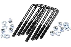 Rough Country 9/16" Square Suspension U-Bolts | 9/16 x 2.5 x 8.5-7609