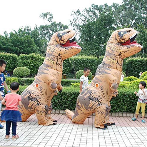 JASHKE Trex Kostüm Aufblasbare Kostüme Tyrannosaurus Rex Anzug Dinosaurier Kostüm Erwachsene Karneval Party Dino Kostüm… – Bild 6