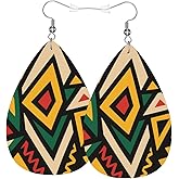 Teardrop Earrings For Women, Dangle Earrings Jewelry For Women, Lightweight Faux Leather Earrings Gifts