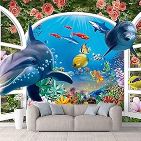 Wall Mural The Beautiful Undersea World Removable Self-Adhesive Large Wallpaper - 66x96 inches