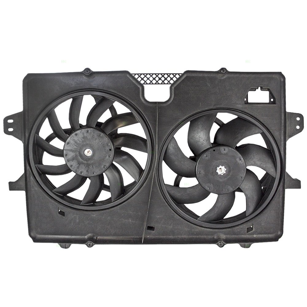 Dual Cooling Fan Motor Shroud Assembly Replacement for 0812 Ford