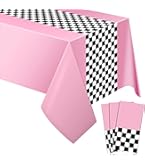 2-Pack Pizza Party Tablecloths - 54x87 Inch Disposable Plastic Table Covers For Birthday Decorations