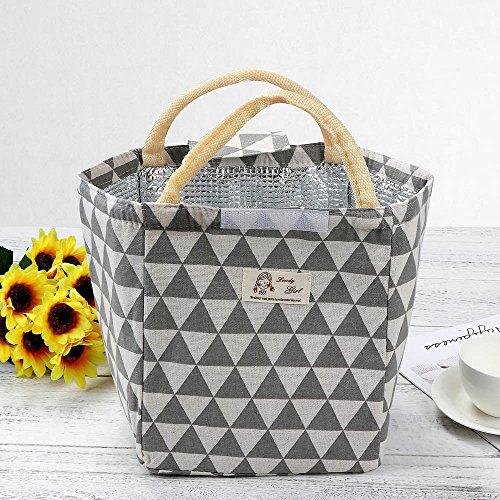 Insulated Adult Lunch Bag,Thenlian Aluminum Foil Insulated Zip Cooler Bag with Shoulder Strap for Men Women Kids Waterproof Outdoor Travel Picnic (C)