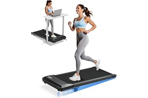 Superun Walking Pad,6% Manual Incline Walking Pad Treadmill,Under Desk Treadmill for Home Office, with App & Remote,2.5HP Qui