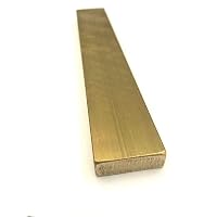 1/8" X 2" X 24" C360 Brass Flat Bar - Solid Brass Plate Stock For Machining & Crafting 4 thumbnail image