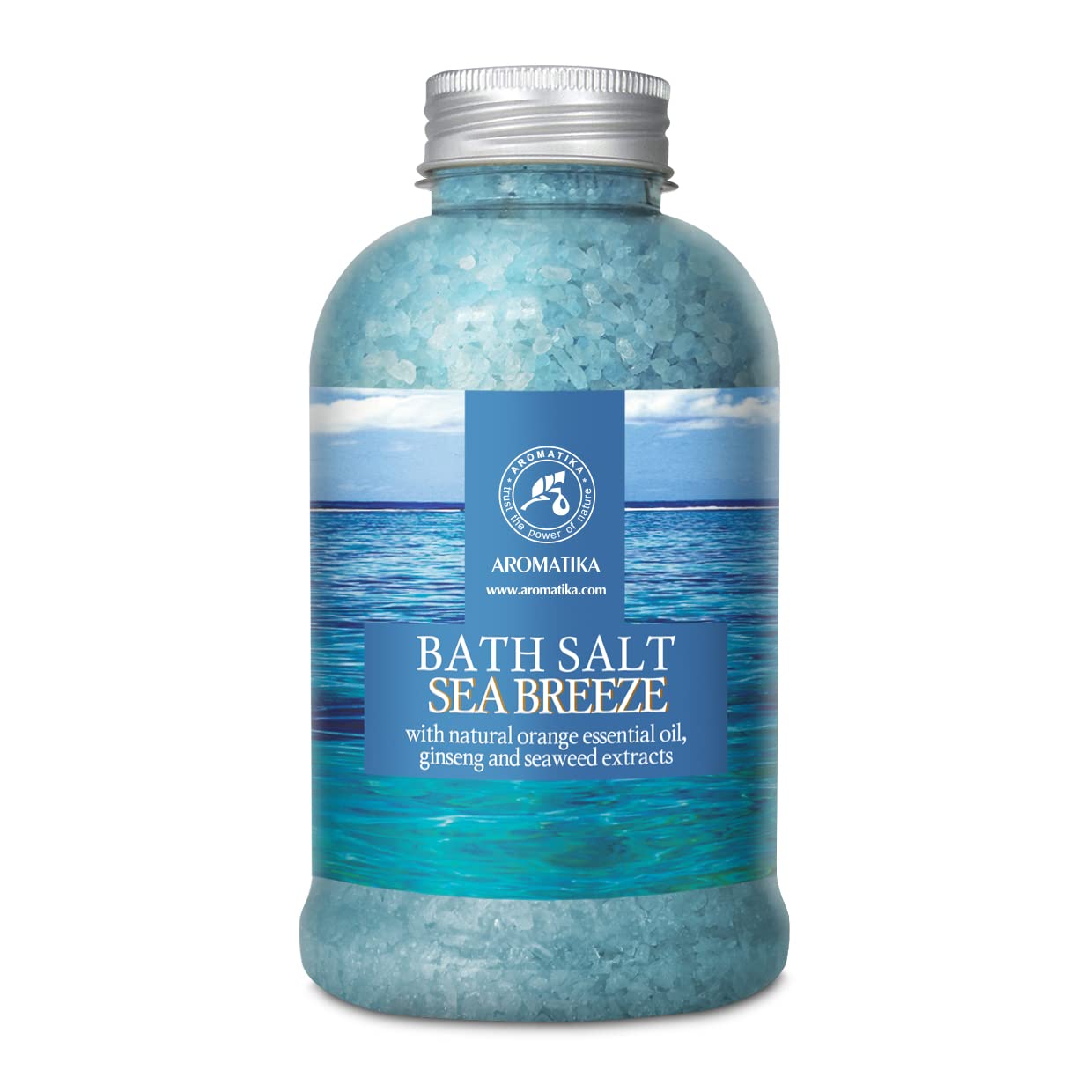 AROMATIKA Sea Breeze Bath Salts – 600 g - Aromatherapy Bath Soak for Good Sleep, Relaxing & Calming Bath, Natural Bath Salts for Soaking Bath, Body Care, Beauty, Wellness & Home Spa, Gift Idea