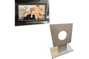 for Echo Show 21 Stand, Compatible with Alexa Echo Show 21, Adjustable Tabletop Base Holder Mount (White)