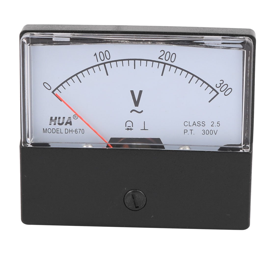Sourcingmap DH-670 AC 0-300V Rectangular Analog Volt Voltage Needle Panel Meter Voltmeter