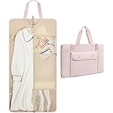 BAGSMART Garment Bags for Travel Foldable Carry on Suit Carrier for Hanging Clothes Stylish Dress Carrier Large Convertible Weekender Garment Bags for Women Men