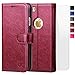 OCASE iPhone 6S Case [Free Screen Protector Included] Leather Wallet Flip Case for iPhone 6 / 6S Devices - Burgundy