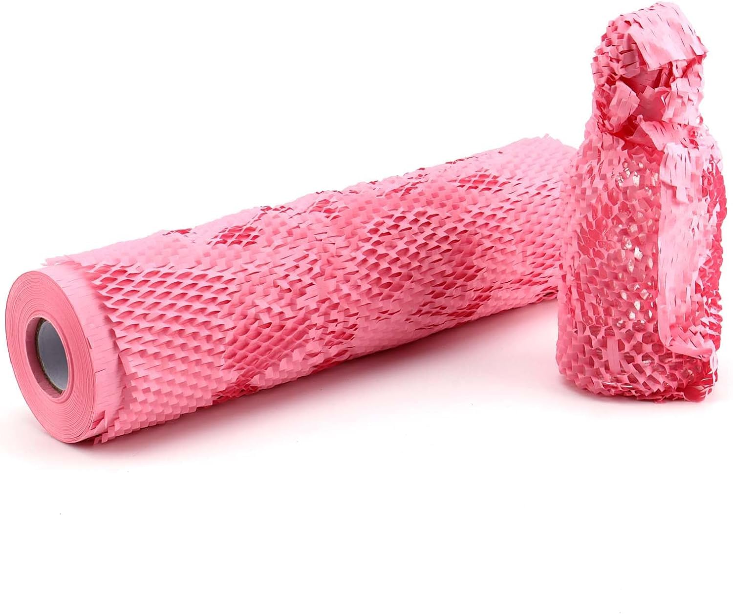 helpers lab Pink Honeycomb Packaging Paper 30cm x 40m - Eco-friendly, Biodegradable, Perfect for Moving & Packing