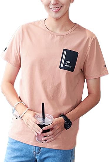 Amazon 17 ｔシャツ メンズ 夏 半袖 日系 カジュアル かっこいい 個性的 クルーネック 快適 ファション おしゃれ 若者 Yacopo Tシャツ カットソー 通販