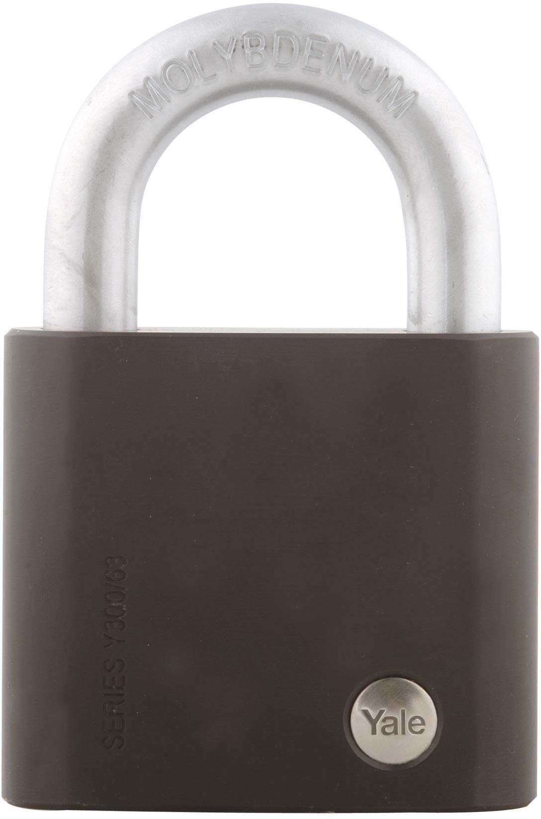 Yale Y300/63/127/1 Open Shackle Maximum Security Padlock, Black, 63 mm