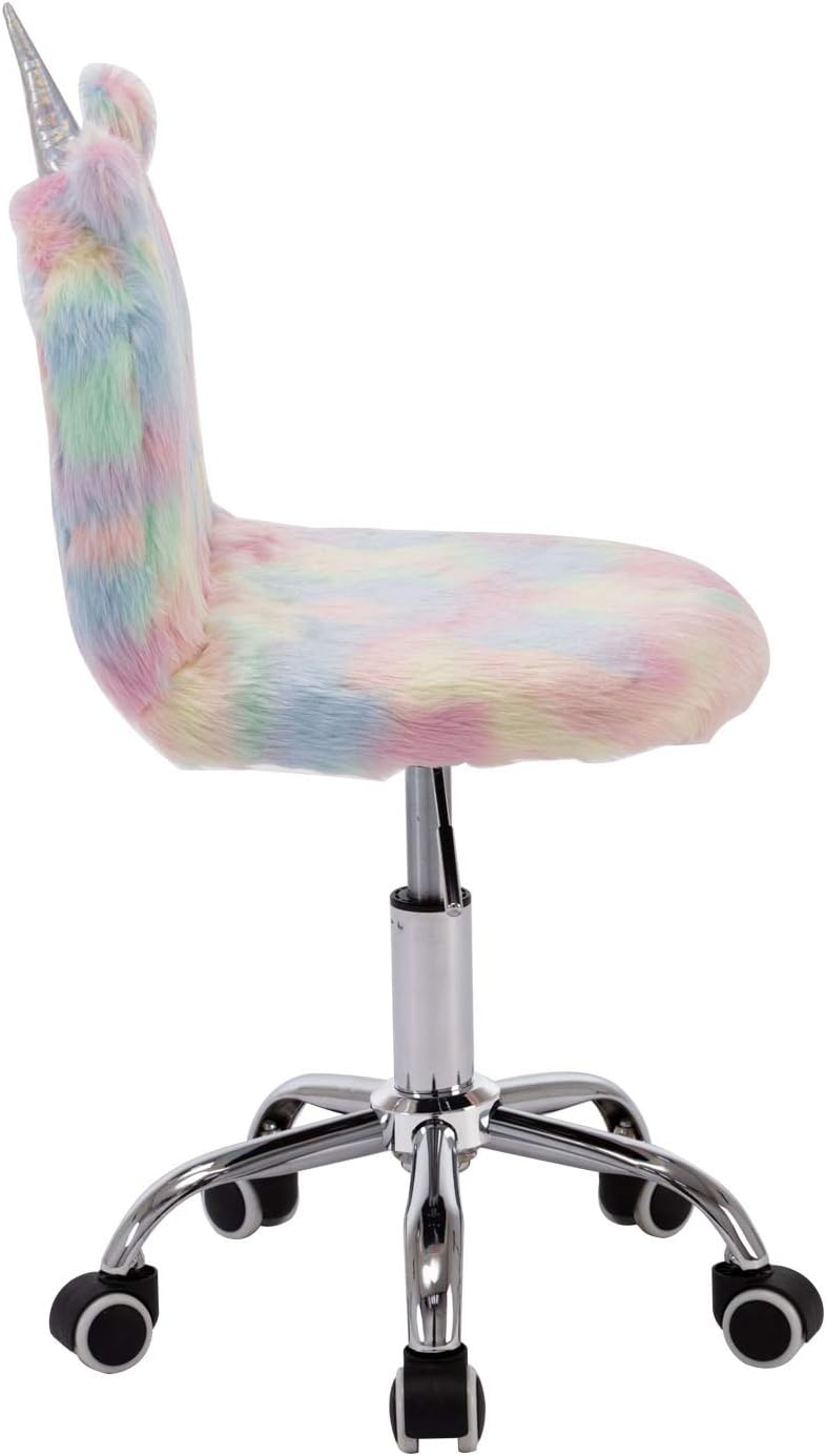 Amazon Com Dm Furniture Cute Kids Study Desk Chair Colorful Animal Modern Rolling Chair Children Girl Boy Adjustable Swivel Chair With Silver Foot Kitchen Dining