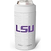 Frost Buddy NCAA Universal Buddy - Fits all - Stainless Steel Can Cooler for 12 oz & 16 oz Regular or Slim Cans & Bottles - Stainless Steel (College Team Tigers)