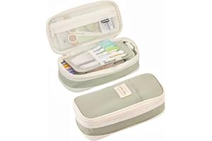 JECCYE Big Capacity Pencil Case, Large Pencil Pouch Pen Box Bag for Teen Girls Boys, Back to School Supplies - Aesthetic Cute Pencil Cases Holder Organizer Student Kids Gifts