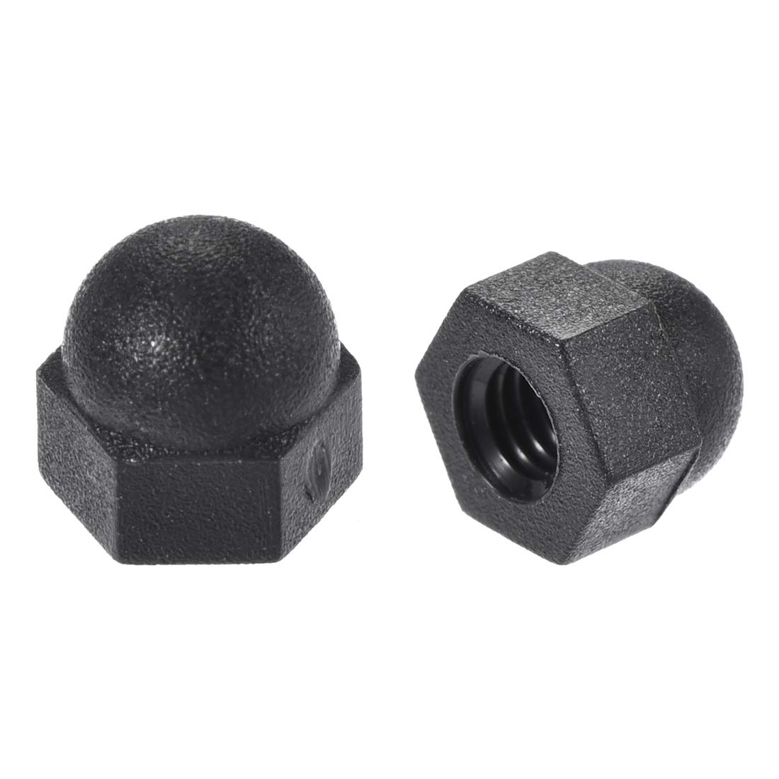 Sourcingmap 10pcs M3 Plastic Bolt Nut Caps Inner Threaded Protection Covers Black — image 1