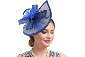 Bubbmi Lady Flower Fascinators Hats with Headband and Clips