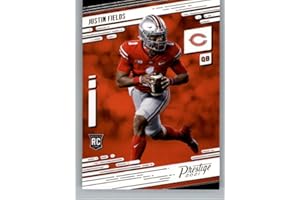 2021 Panini Prestige #203 Justin Fields RC Rookie Card Chicago Bears Official NFL Football Trading Card in Raw (NM or Better) Condition