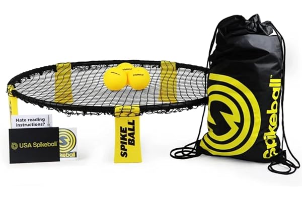 Spikeball Game Set (3 Ball Kit) - Outdoor Indoor Gift for Teens, Family - Yard, Lawn, Beach, Tailgate - Includes Playing Net,