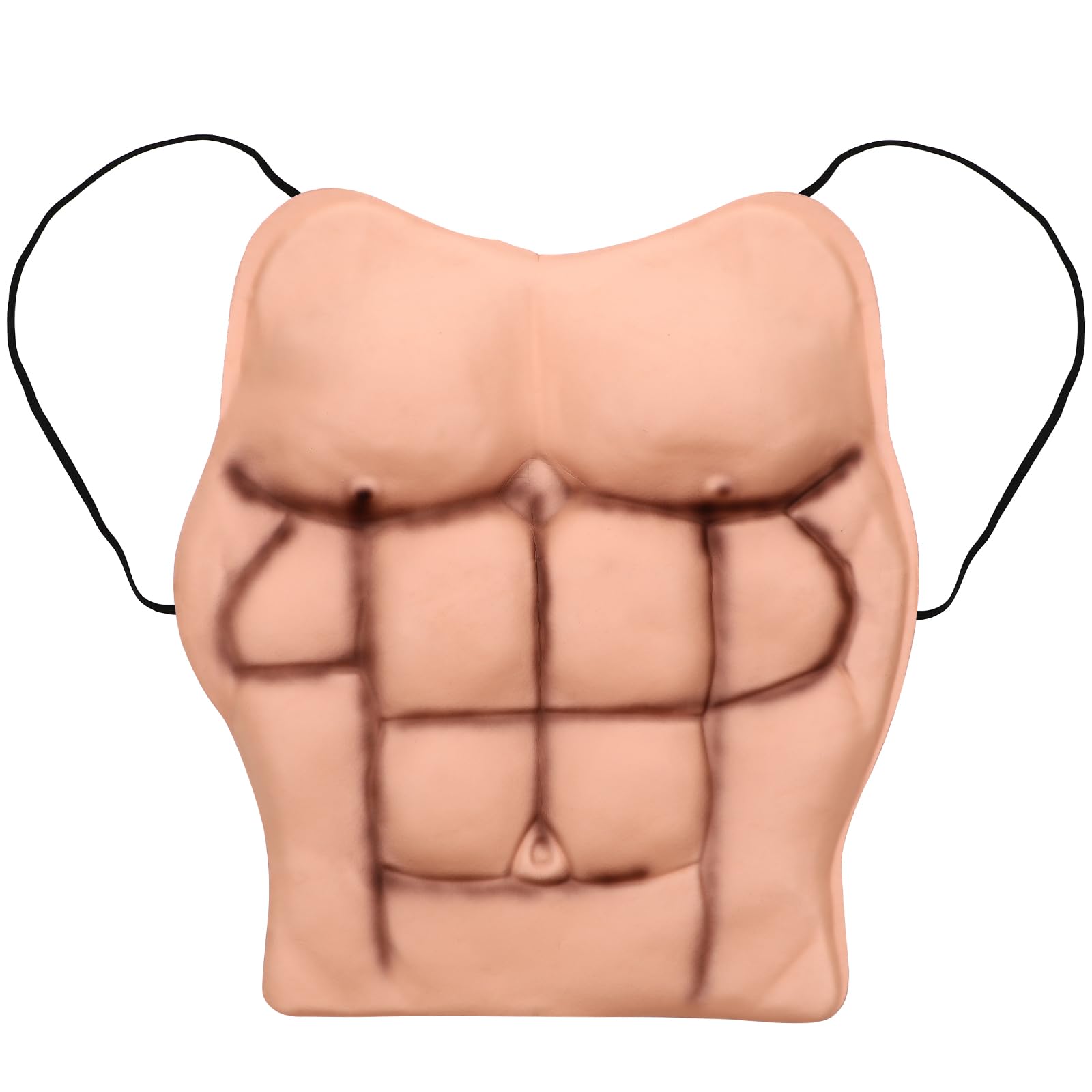 Holibanna Muscle Chest Fake Skin Foam Man Muscle Chest Realistic Mens Silicone Chest Male Fake Muscle Belly For Cosplay Transgender for Halloween Masquerade Party Fake Macho Chest