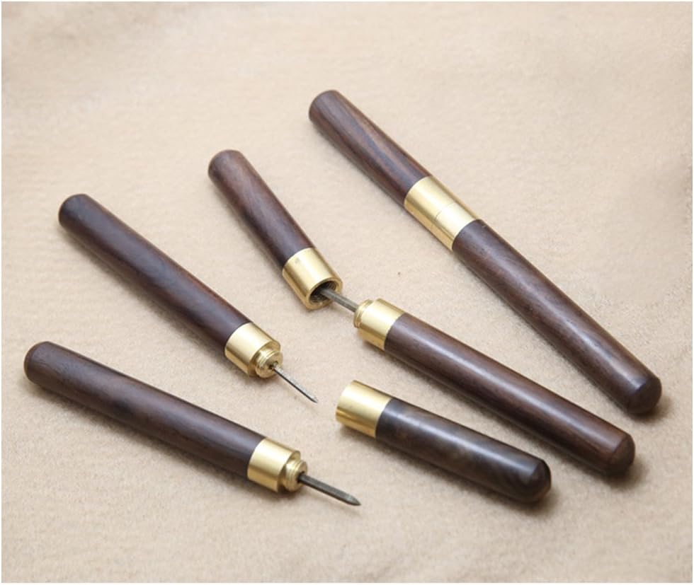 Leather Craft Awl Sewing tool Handle Stitching Diamond Point