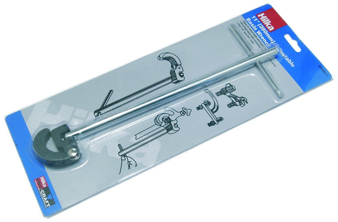 11" Adjustable Basin Wrench PC