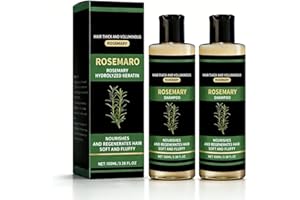2 Pack Rosemary Hair Growth Shampoo, Hydrolyzed Keratin Shampoo For Nourishing Strengthening Hair For Men & Women