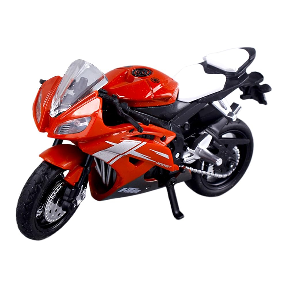 CLKDPNO Alloy Motorbike Toy Highly Simulation Motorbike Model Pull-Back Vehicle Toy Model Motorcycles PVC Street Machine Kids Gift Set 3 Years + Red