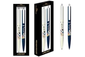 GRINDSTORE Snow White And The Seven Dwarfs Just One Bite Pen Set (Pack of 2) (One Size) (Blue/White)