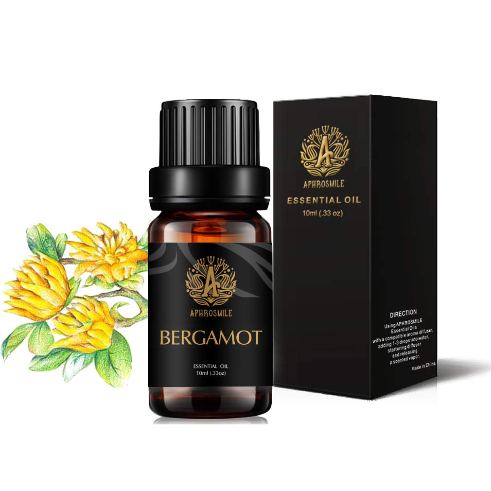 Aromatherapy Essential Oil Bergamot, 100% Pure Bergamot Scent Essential Oil for Diffuser, Humidifier, Massage, Therapeutic Grade Bergamot Aromatherapy Essential Oil Fragrance 0.33 oz - 10ml — image 1