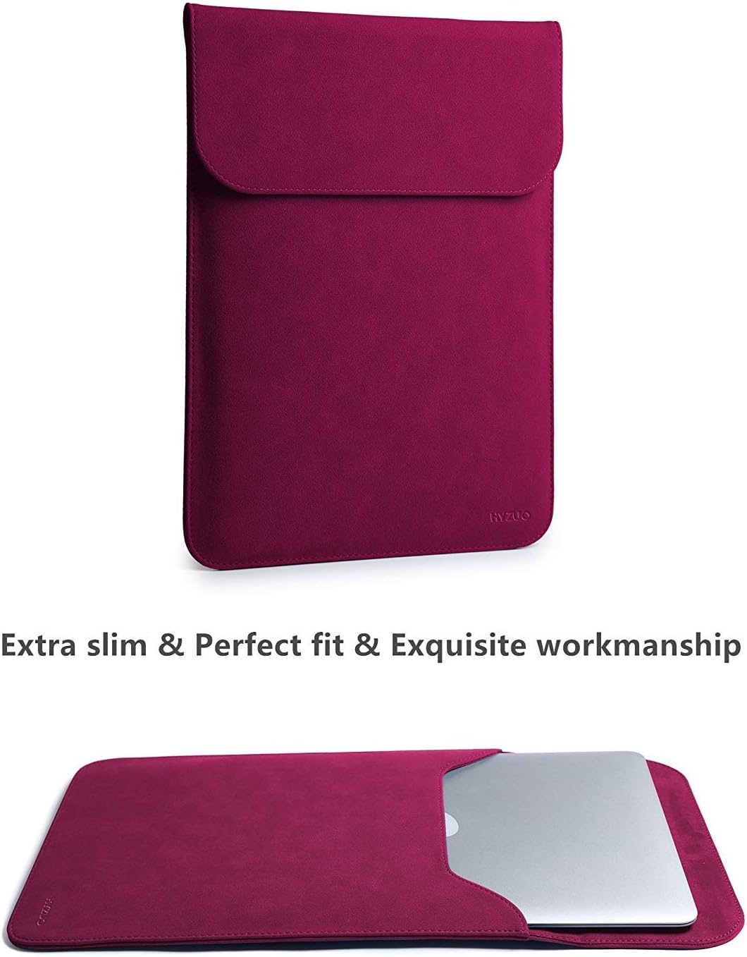 HYZUO 13.3-14 Inch Laptop Sleeve Case for MacBook Pro 14 M5/M4/M3/M2/M1 Pro/Max A3426 A3427 2026-2021, 13.3" MacBook Air/Pro - Image 5