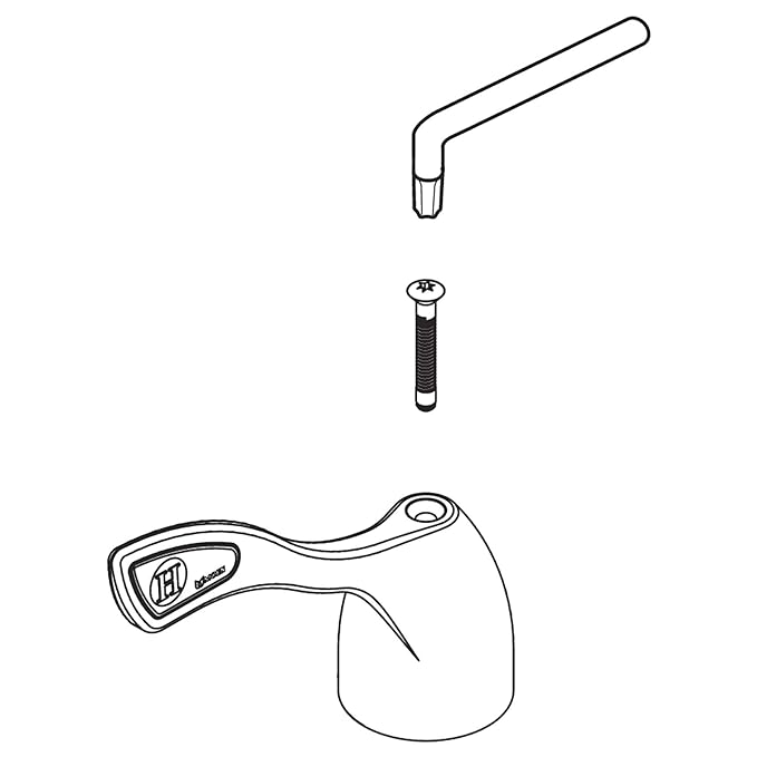 Moen 121444 Commercial Bathroom Accessory Chrome Faucet Handles