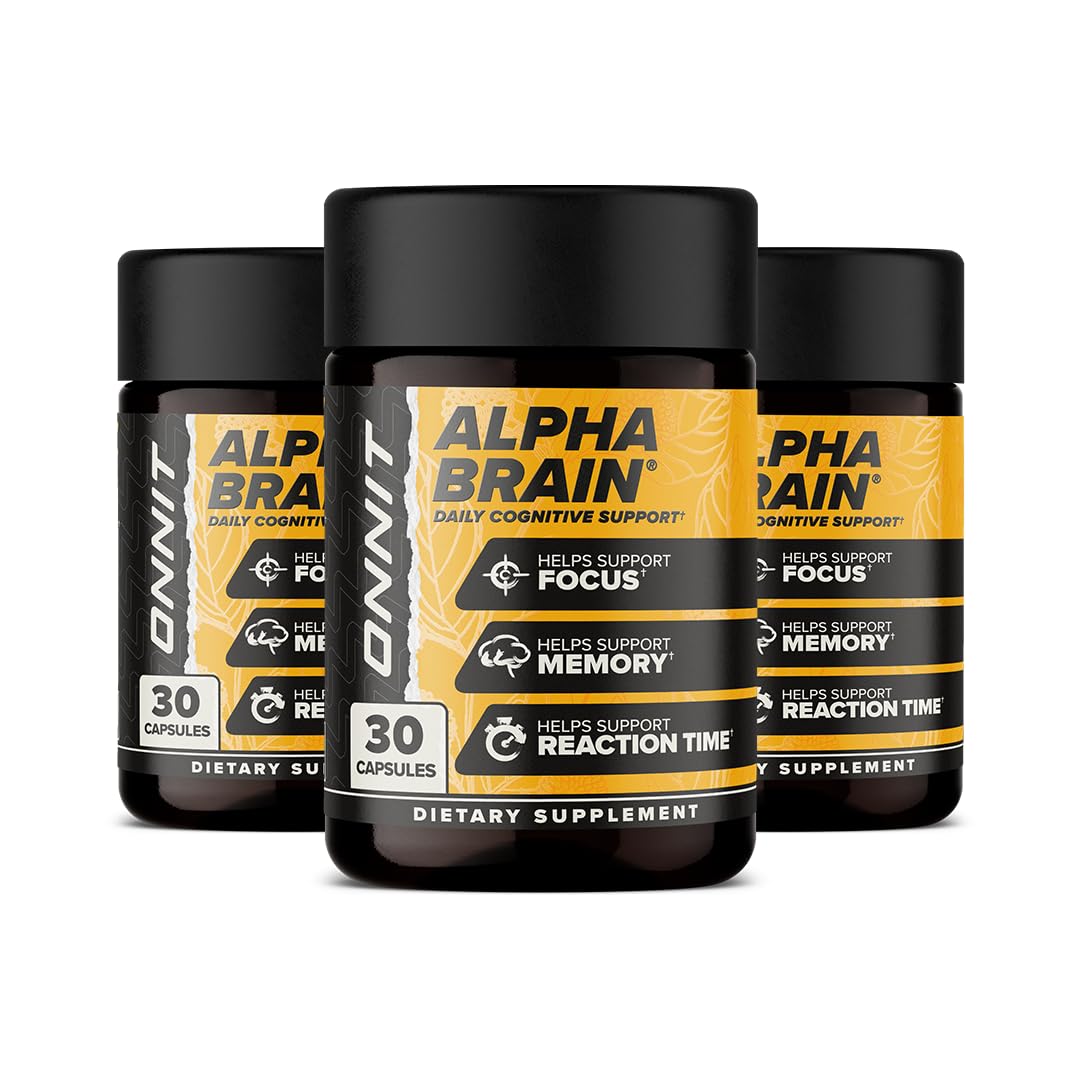 ONNIT Alpha Brain Nootropic Focus Capsules, Nootropics Brain Support Supplement for Memory, Mental Clarity and Cognitive Supp