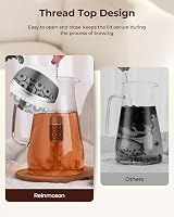 Reinmoson 304 Stainless Steel Mini Tea Strainer 1.2 inch Mesh Infuser view 7